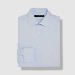 NWT Michael Kors Kids Boy's Blue Tonal Stripe Collared Button-Up Dress Shirt -14